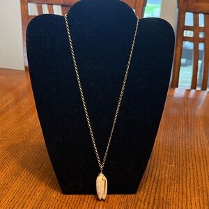 Gold-Tone Shell Pendant Necklace